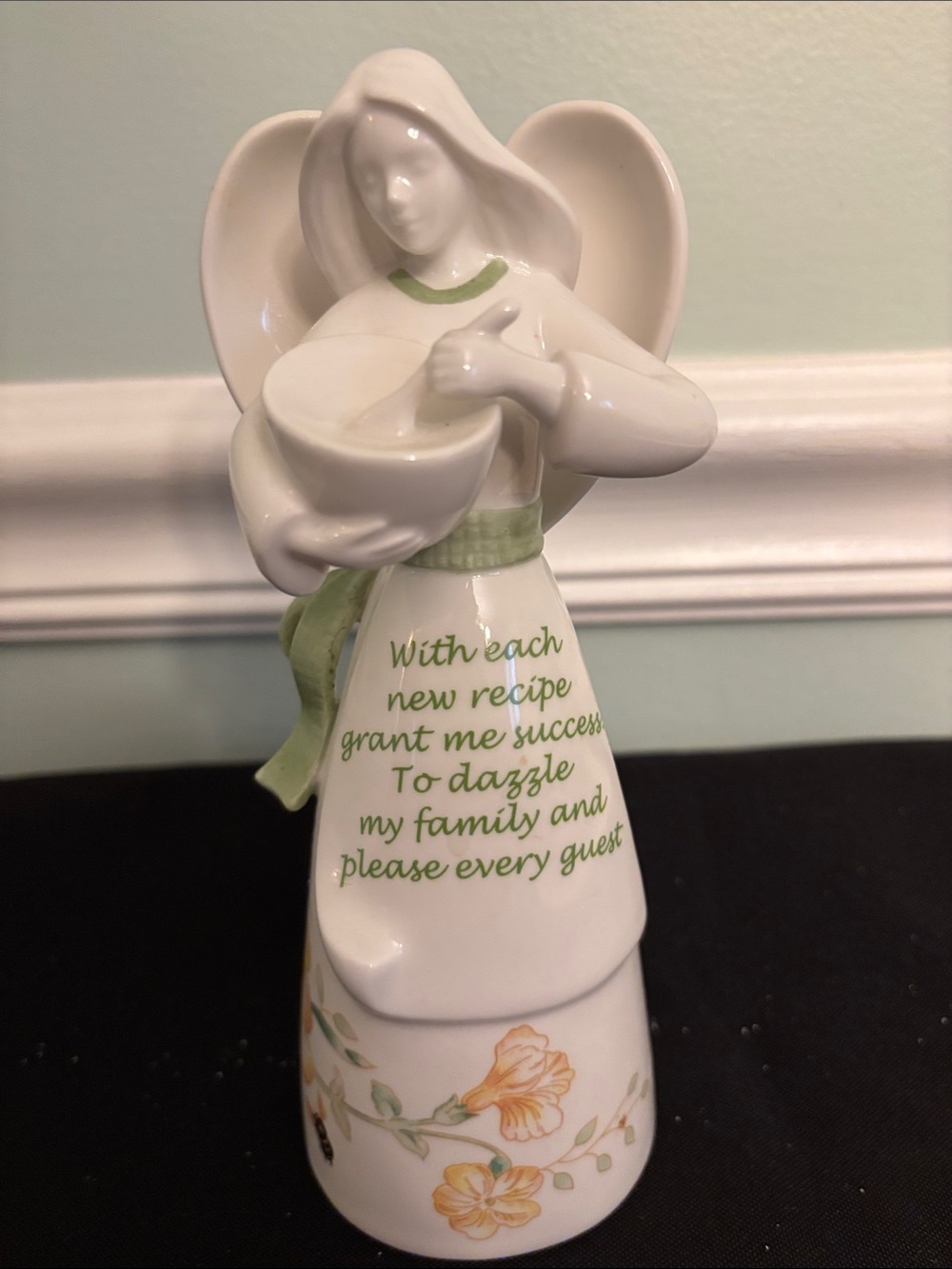 Lenox Butterfly Meadow "Grant Me Success"  Angel Bell Figurine
